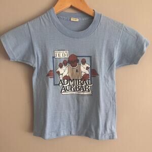 Vintage Star Wars 1983 Return Of The Jedi Ackbar Junior Stars T Shirt Youth 7